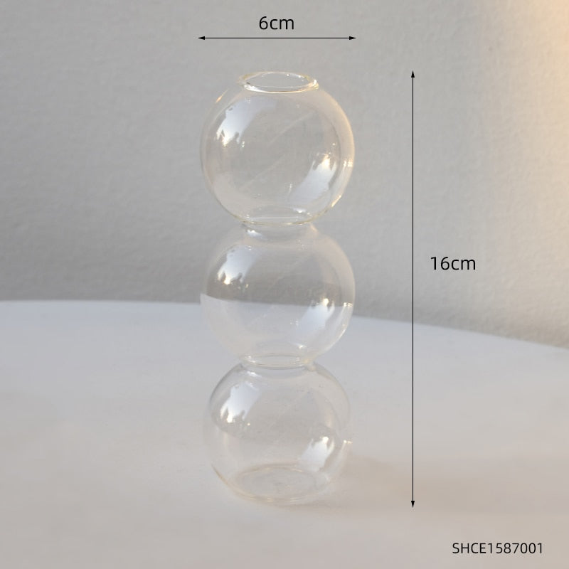 Nordic Design Glass Bubble Vase