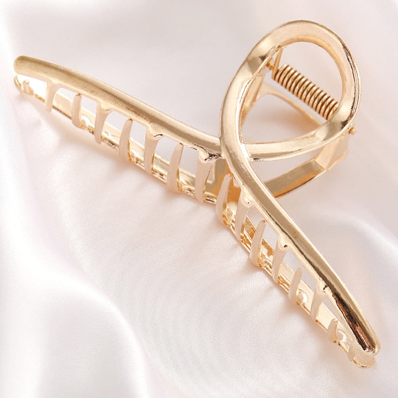 Women's Elegant Geometric Metal Hair Claw Clips