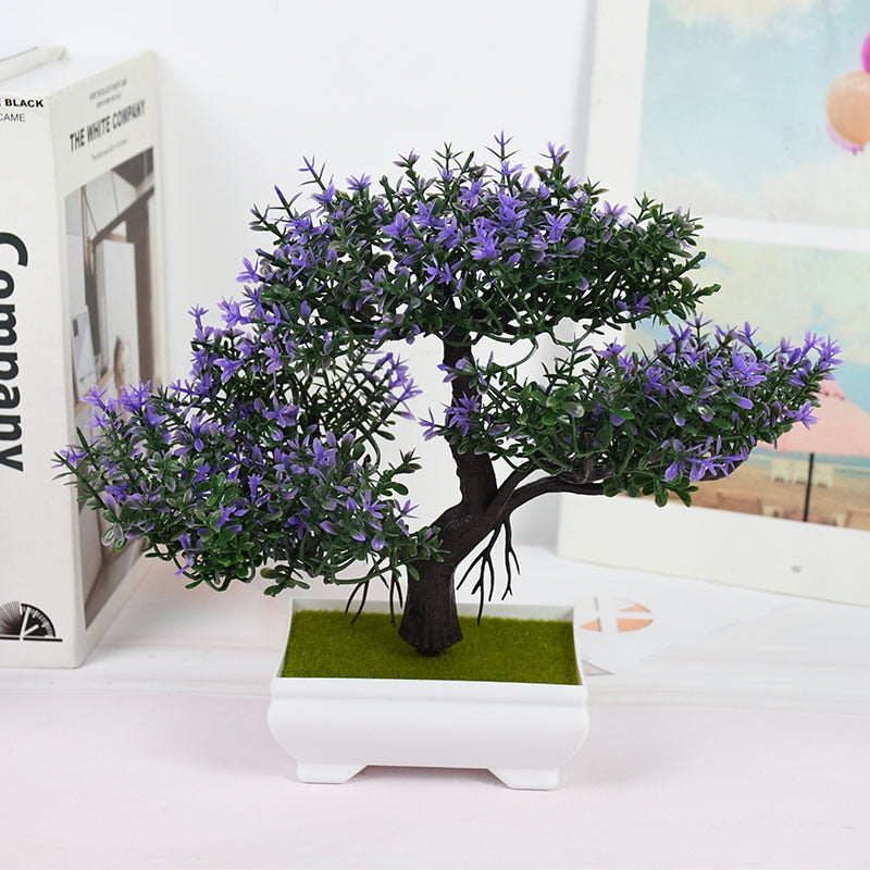 Small Artificial Bonsai Tree Potted Plant