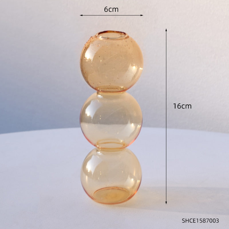 Nordic Design Glass Bubble Vase