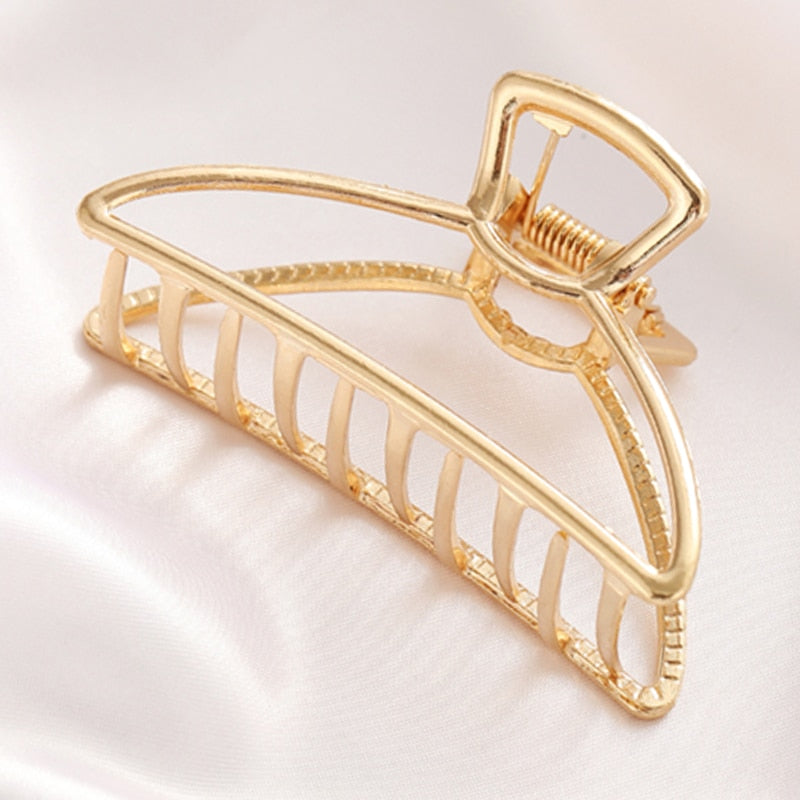 Women's Elegant Geometric Metal Hair Claw Clips