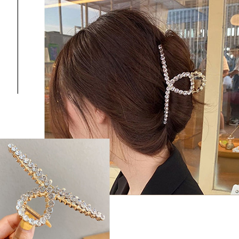 Women's Elegant Geometric Metal Hair Claw Clips