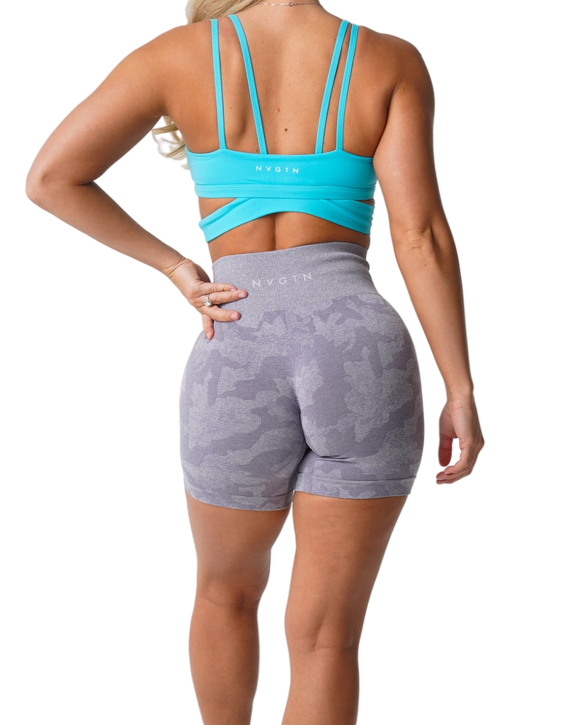 Women's Camo Design Seamless Spandex Shorts