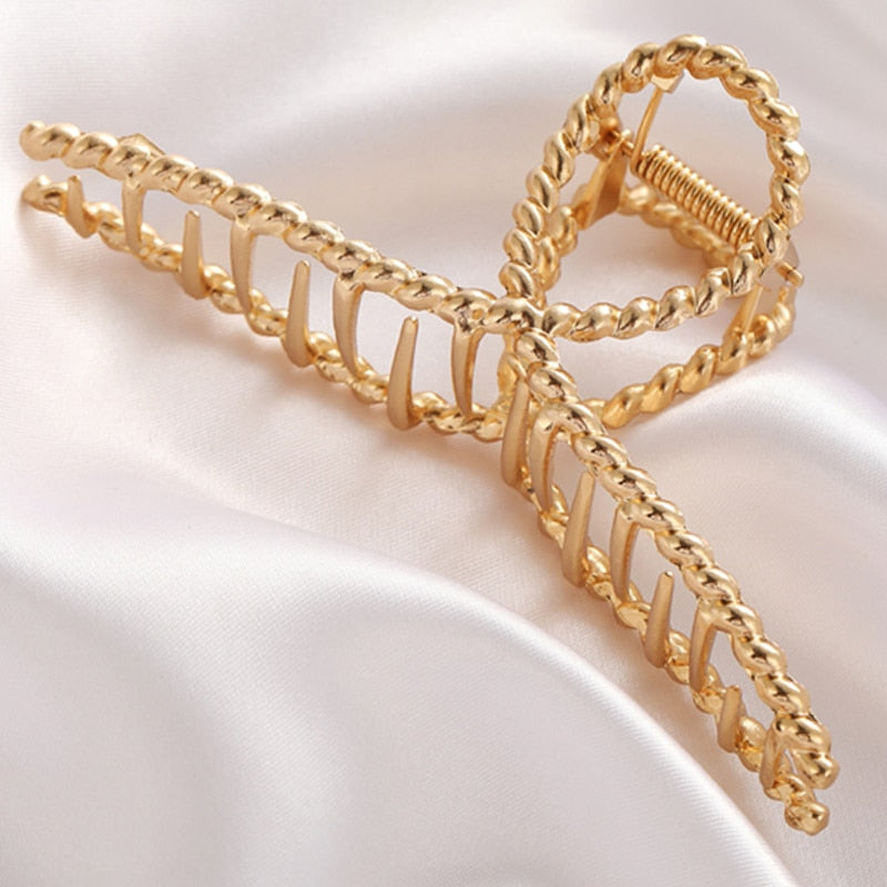 Women's Elegant Geometric Metal Hair Claw Clips