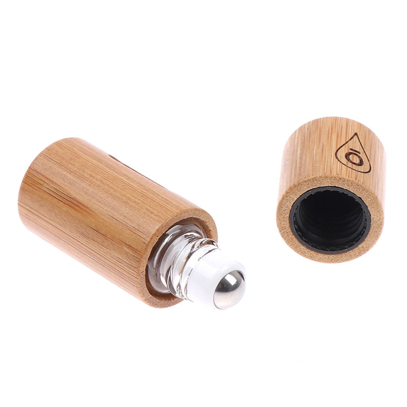 3ML Natural Bamboo Essential Oils Roller Bottle