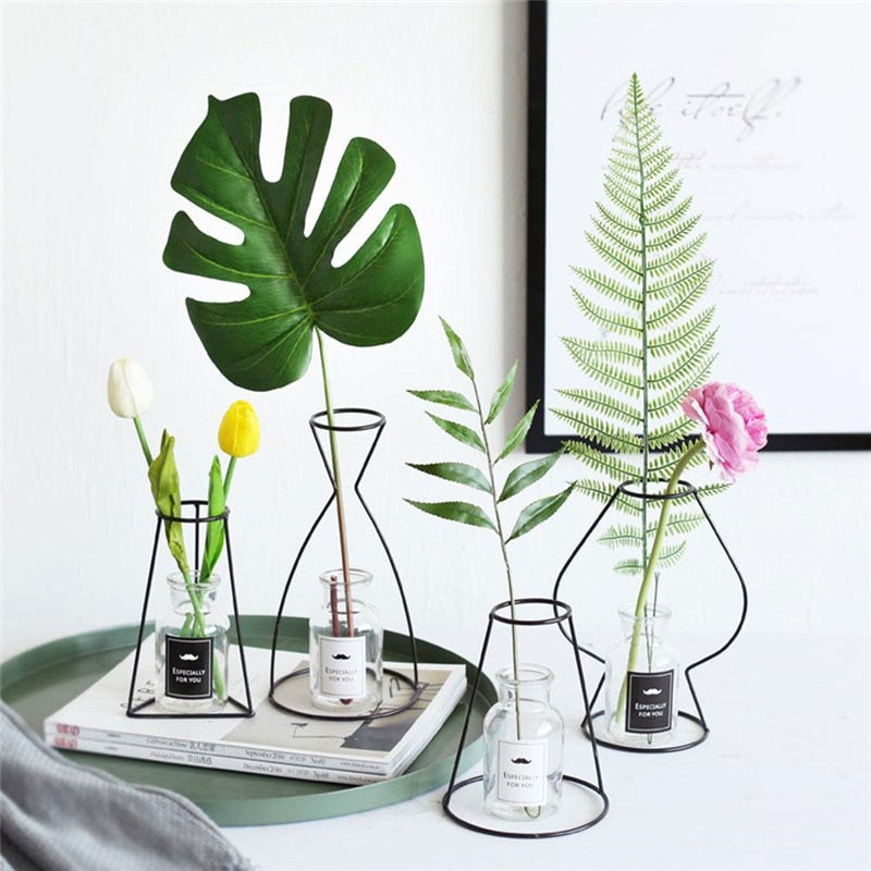 Nordic Style Retro Iron Flower Vases