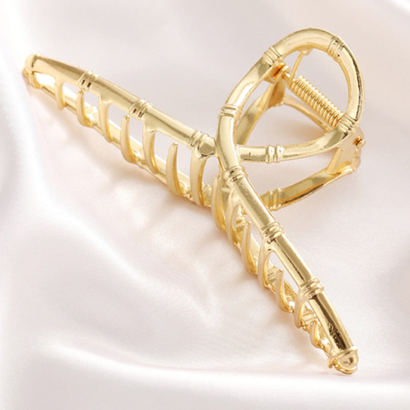 Women's Elegant Geometric Metal Hair Claw Clips