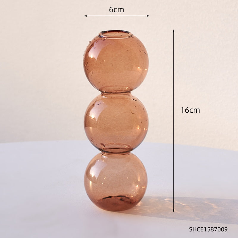 Nordic Design Glass Bubble Vase